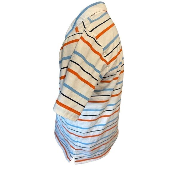 Nike Mens Large Striped Short Sleeve Polo - Picture 2 of 5